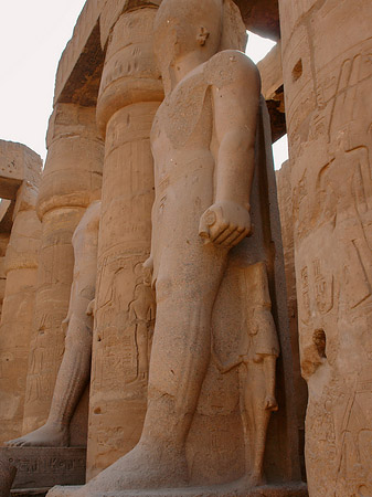 Foto Statuen am Luxor Tempel - Luxor