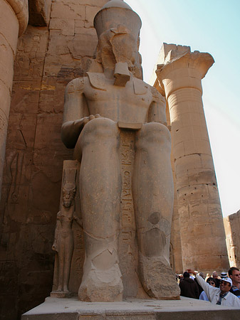 Statuen am Luxor Tempel Foto 