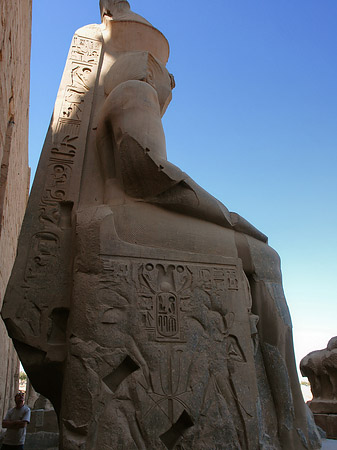 Fotos Statuen am Luxor Tempel