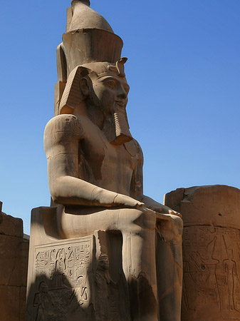 Foto Statuen am Luxor Tempel - Luxor