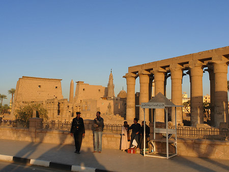 Luxor Tempel bei Sonnenuntergang Foto 
